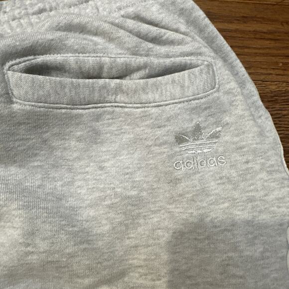 Adidas VRCT Sweatpants Gray Small Green Drawstring White Stripes Vintage - Picture 7 of 7